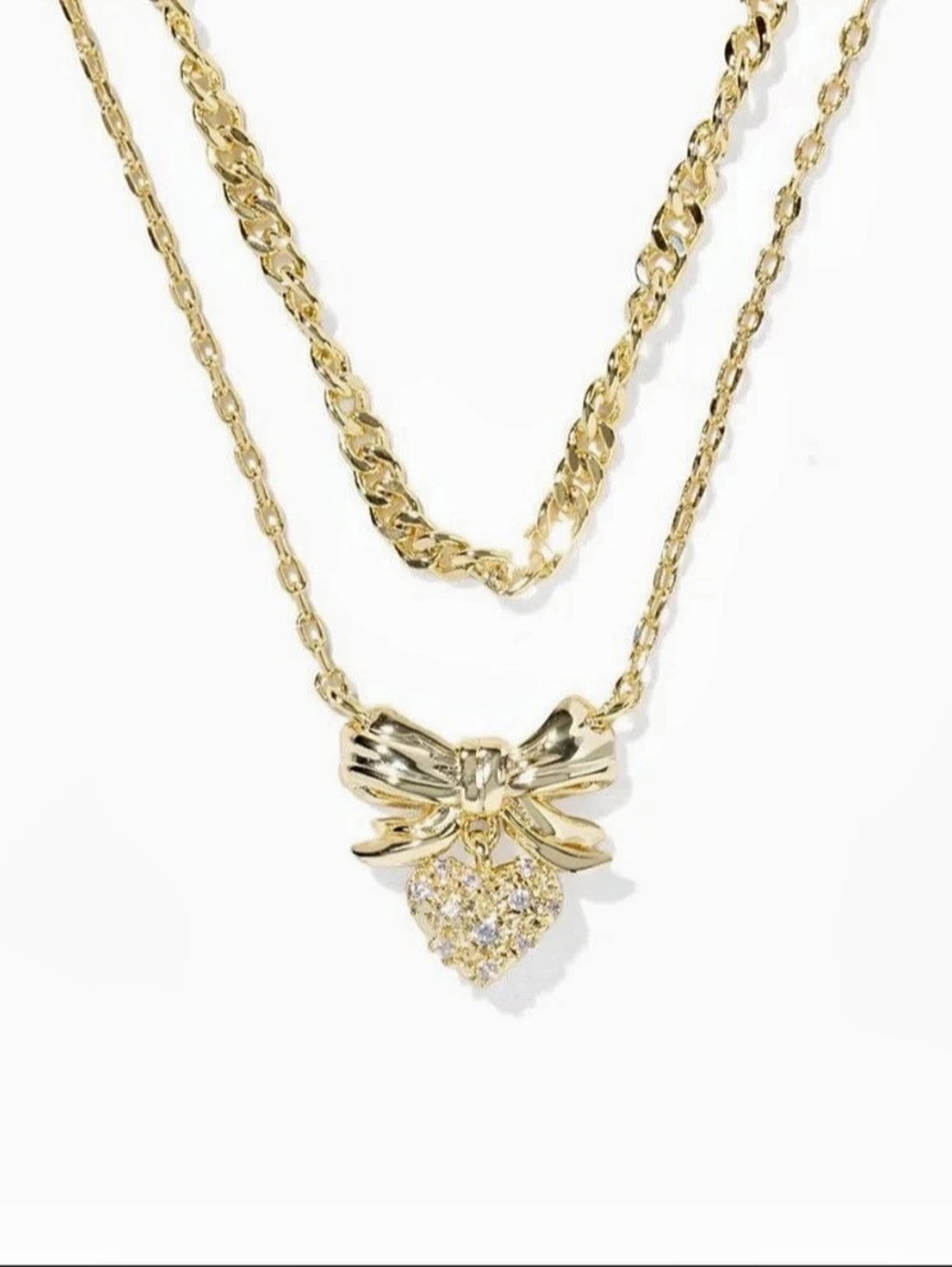 Kendra Scott Gold-Tone Layered Pendant Necklace Like New